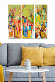Conjunto de Quadros Decorativos em MDF Multicolor (3 Peças) 70x50 cm, 3 mm — MDF129236510
