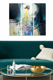 Quadro Decorativo em MDF Multicolor – Conjunto de 3 Peças (20x50 cm cada), Total 70x50 cm, 100% MDF 3 mm