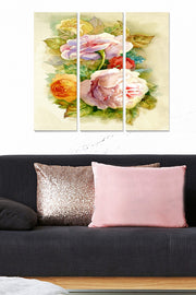 Quadro Decorativo em MDF Multicor – Tríptico 3 Peças 20x50 cm cada (70x50 cm total), 3 mm