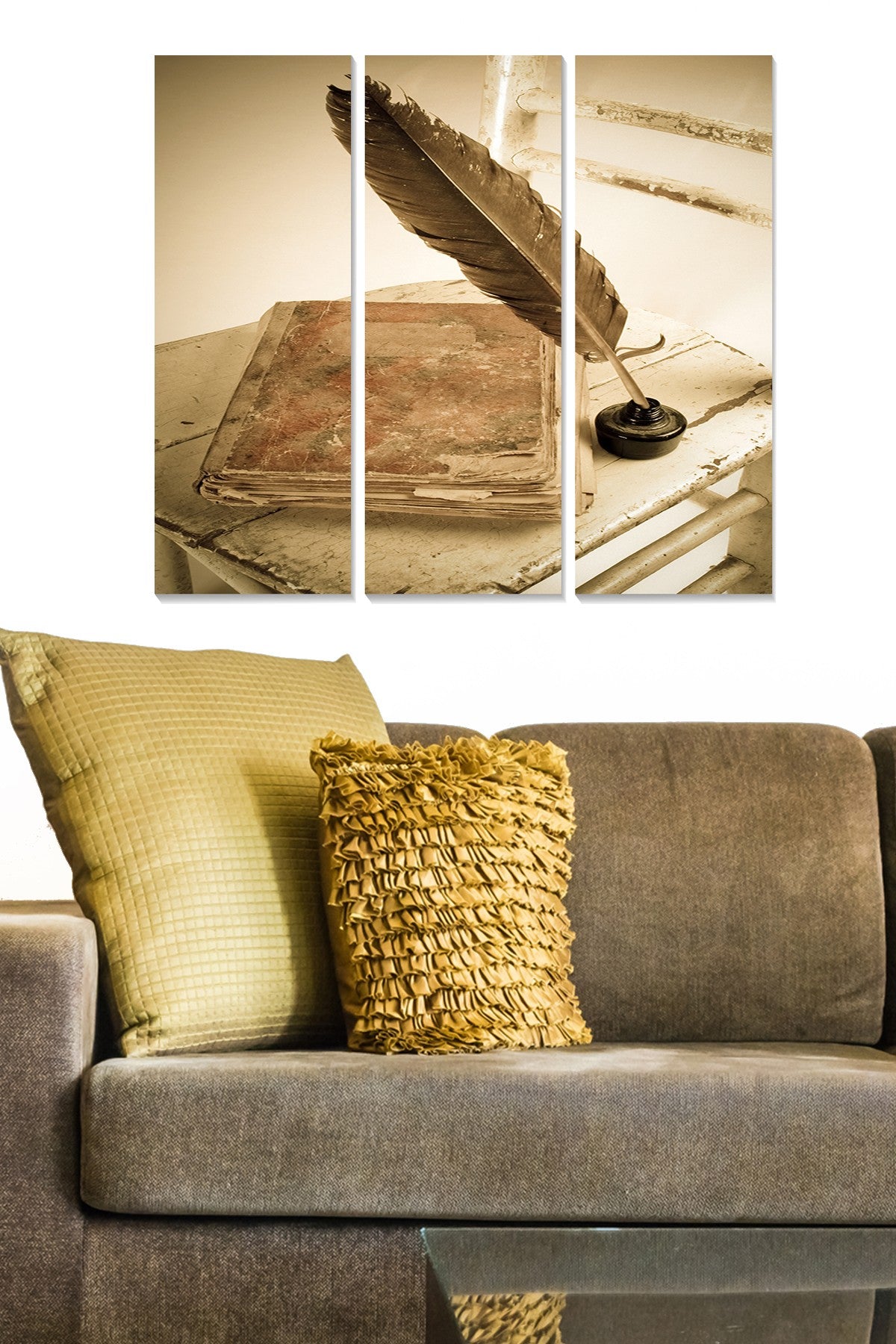 Quadro Decorativo em MDF Multicolor (Conjunto 3 Peças) – Tamanho Total 70x50 cm, Espessura 3 mm (Ref. MDF1314845)