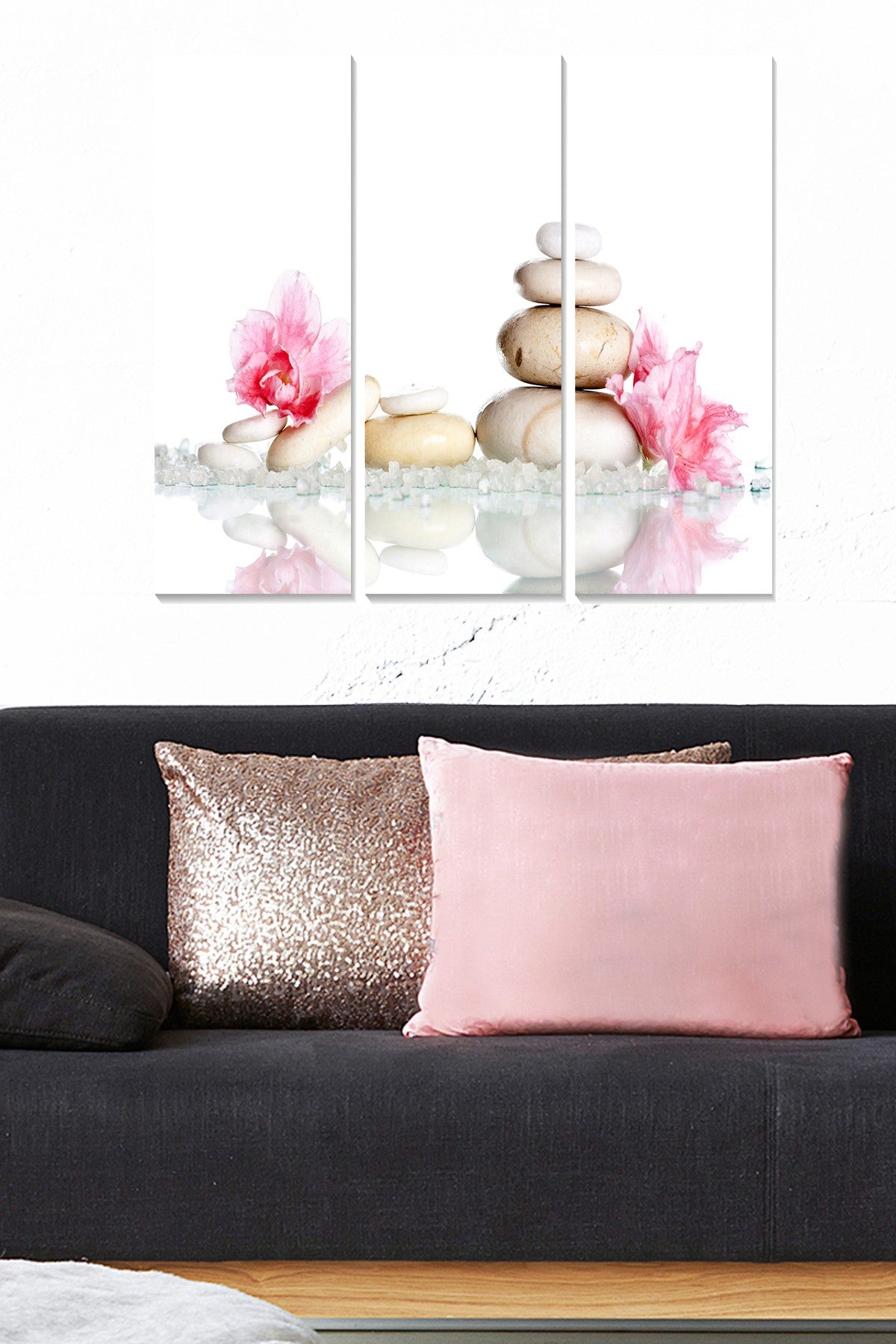 Quadro Decorativo em MDF (3 Peças) Multicolor – 70x50 cm (3x 20x50 cm) | MDF131873009