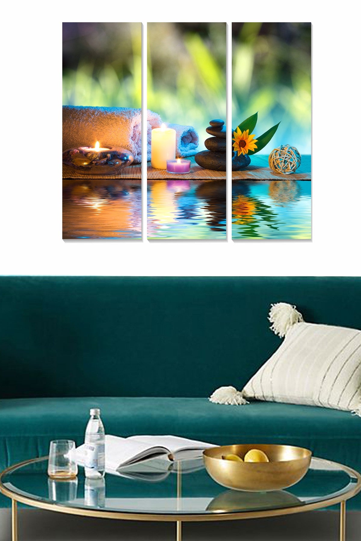 Conjunto de Quadros Decorativos em MDF Multicolor (3 Peças) 70 x 50 cm | Espessura 3 mm