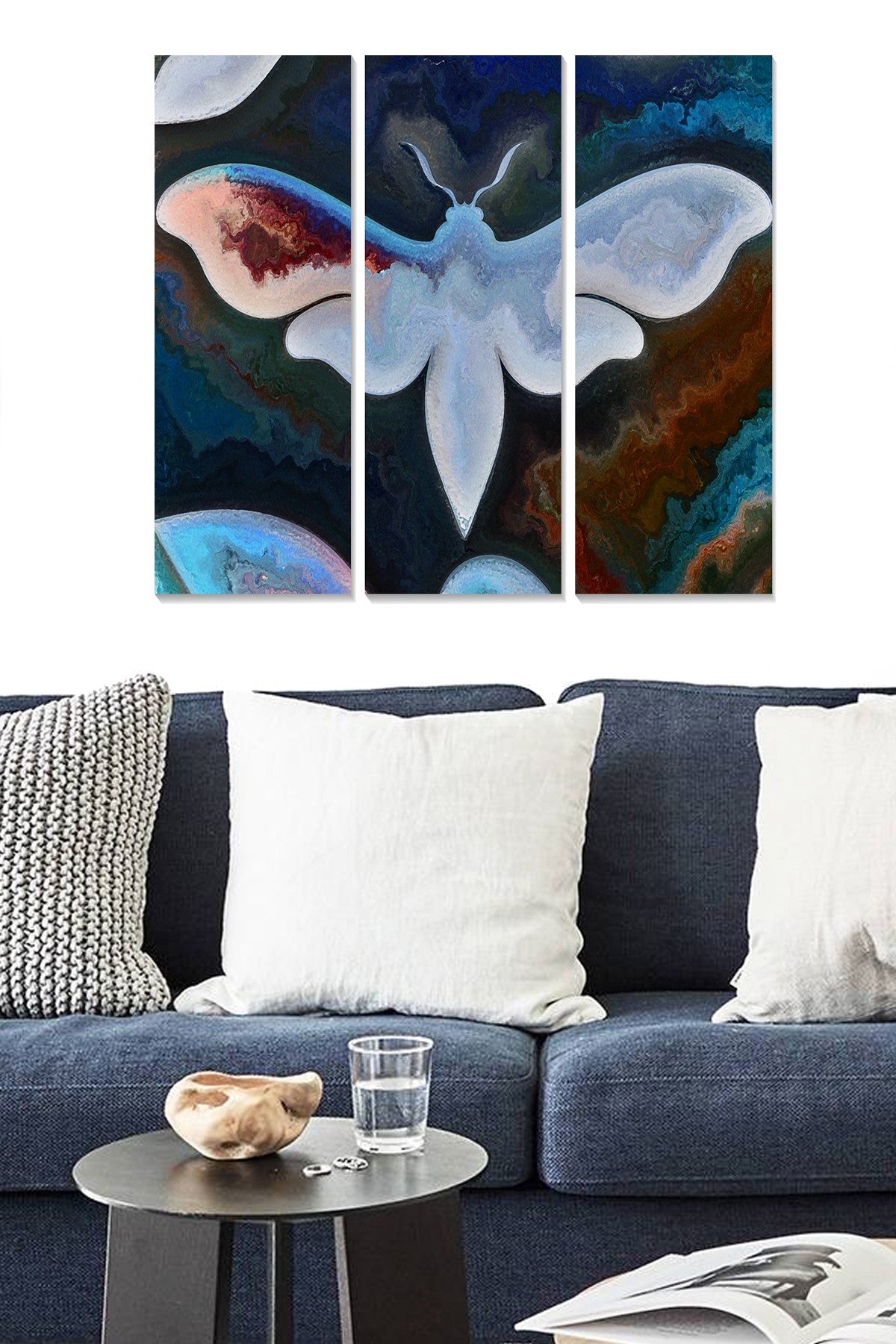 Tríptico Decorativo em MDF Multicolor 70x50 cm (3 Peças, 3 mm)