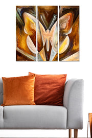 Quadro Decorativo em MDF Multicolorido – Conjunto de 3 Peças (20x50 cm cada, total 70x50 cm, 3 mm)