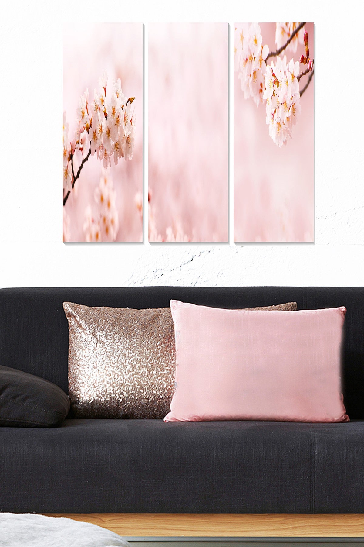 Quadro Decorativo Tríptico em MDF Multicolor 70x50 cm (3x20x50 cm, 3 mm)