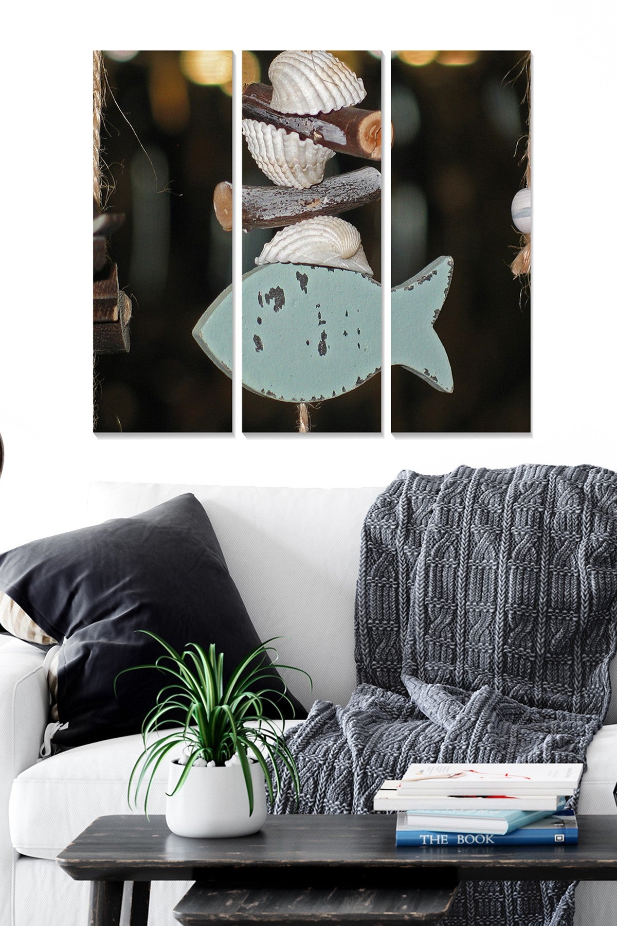 Quadros Decorativos em MDF Multicolor (3 Peças) – 70x50 cm total, 3 mm