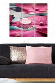 Quadro Decorativo em MDF Multicolor (Conjunto 3 Peças) – 70x50 cm total (3x 20x50 cm), MDF 100% 3 mm