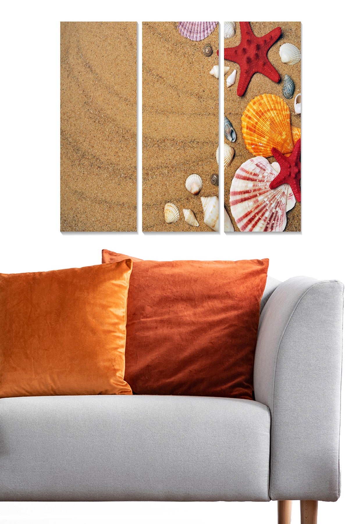 Quadro Decorativo em MDF (100% 3 mm) — Conjunto de 3 Peças Multicolor, 20 x 50 cm cada, Total 70 x 50 cm