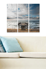 Conjunto de Quadros Decorativos em MDF Multicolor – 3 Peças, 70x50 cm (Total), 3 mm