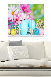 Quadro Decorativo em MDF Multicolor – Conjunto de 3 Peças (70x50 cm, 3 mm)