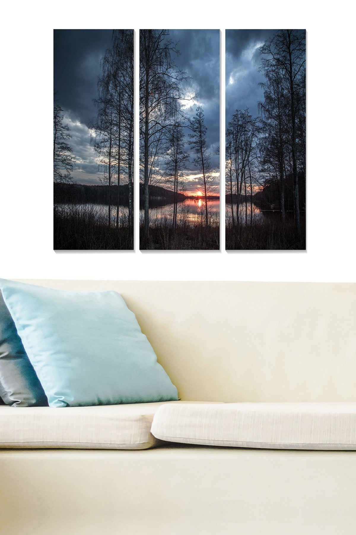 Quadro Decorativo em MDF Multicolor – Conjunto 3 Peças (20x50 cm cada, total 70x50 cm, MDF 3 mm)