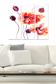 Quadro Decorativo em MDF Multicolorido – Conjunto de 3 Peças, 70 x 50 cm (3 mm)