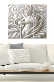 Conjunto de Quadros Decorativos em MDF (3 Peças) – Multicolor – 70 x 50 cm