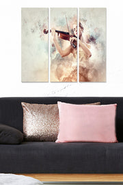 Quadro Decorativo em MDF Multicolor (Tríptico 3 Peças) 70x50 cm – Espessura 3 mm