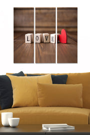 Conjunto de Quadros Decorativos em MDF Multicolor (3 Peças) — Tríptico 70 x 50 cm total, 20 x 50 cm cada, MDF 3 mm