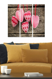 Tríptico Decorativo em MDF Multicolor 70x50 cm (3 Peças, 3 mm) - MDF140895