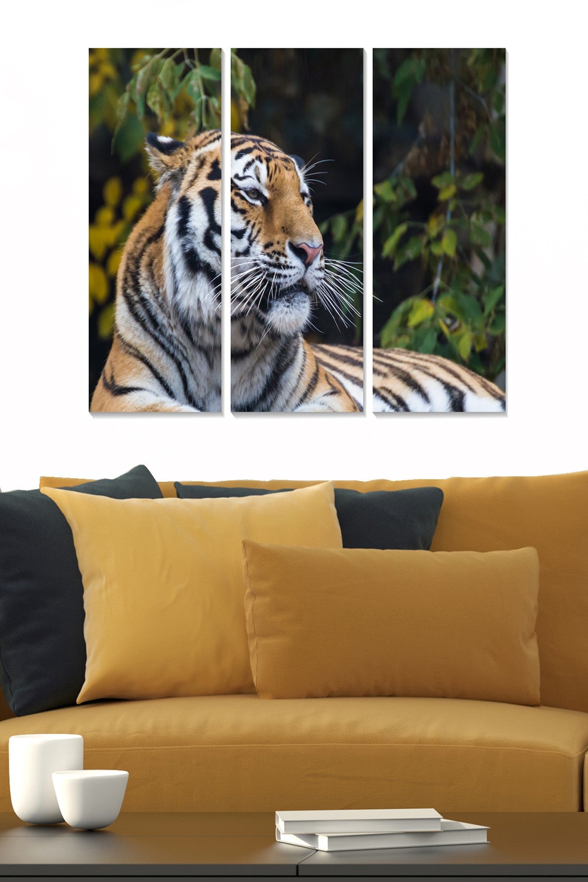 Conjunto de Quadros Decorativos em MDF Multicolor (3 Peças) 70x50 cm – Espessura 3 mm, Leve e Elegante