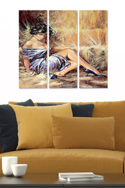 Quadro Decorativo em MDF Multicolor – Conjunto de 3 Peças, 20x50 cm cada, Espessura 3 mm, Tamanho Total 70x50 cm