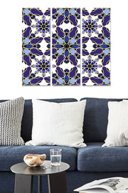 Quadro Decorativo em MDF Multicolor – Conjunto de 3 Peças (20 x 50 cm cada), Tamanho Total 70 x 50 cm, Espessura 3 mm