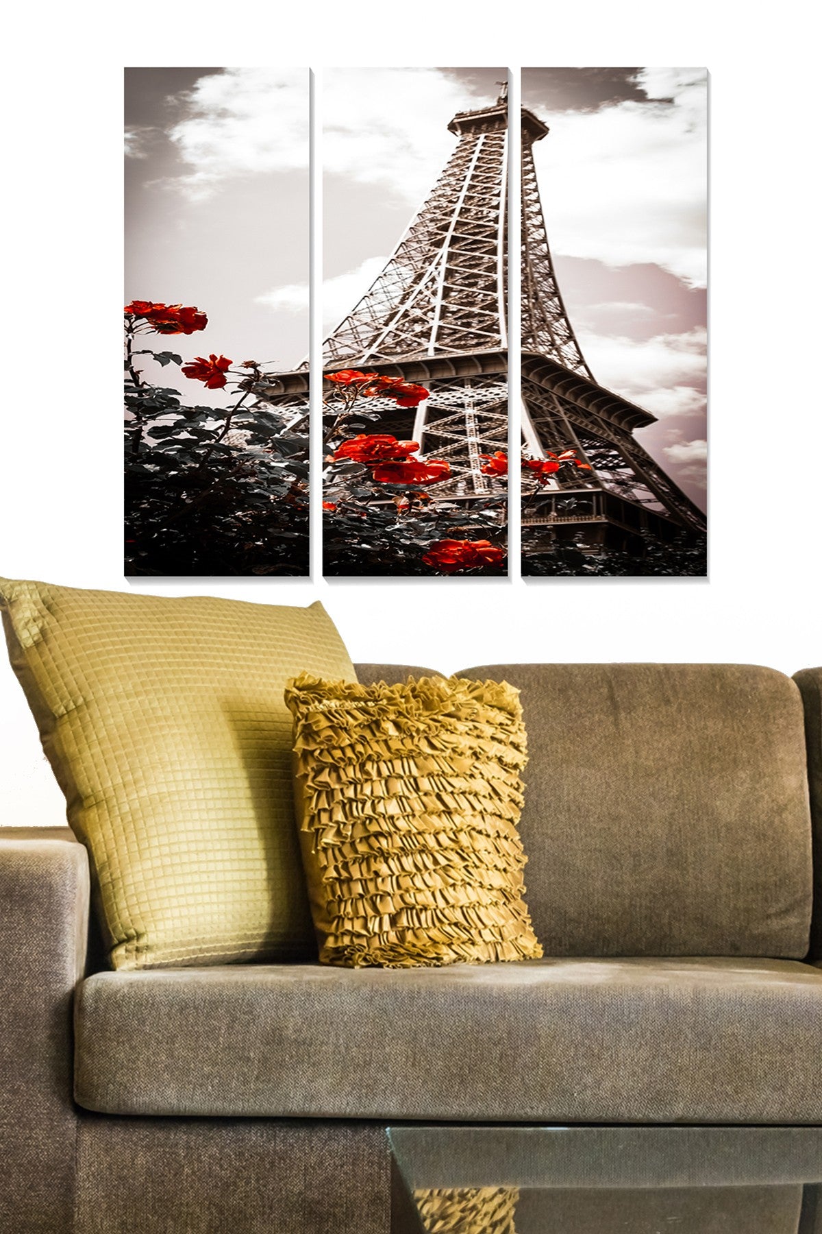 Quadro Decorativo em MDF Multicolor (Conjunto de 3 Peças) 70x50 cm – Espessura 3 mm