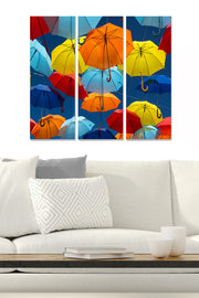 Quadro Decorativo em MDF Multicolor (Conjunto de 3 Peças) 70x50 cm – MDF148092881