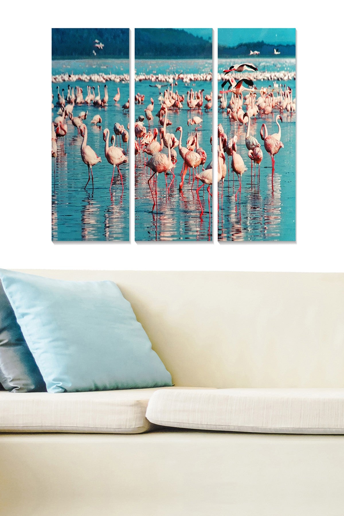 Quadro Decorativo em MDF Multicolorido (Conjunto 3 Peças) – 70x50 cm Total, 3x 20x50 cm, Espessura 3 mm