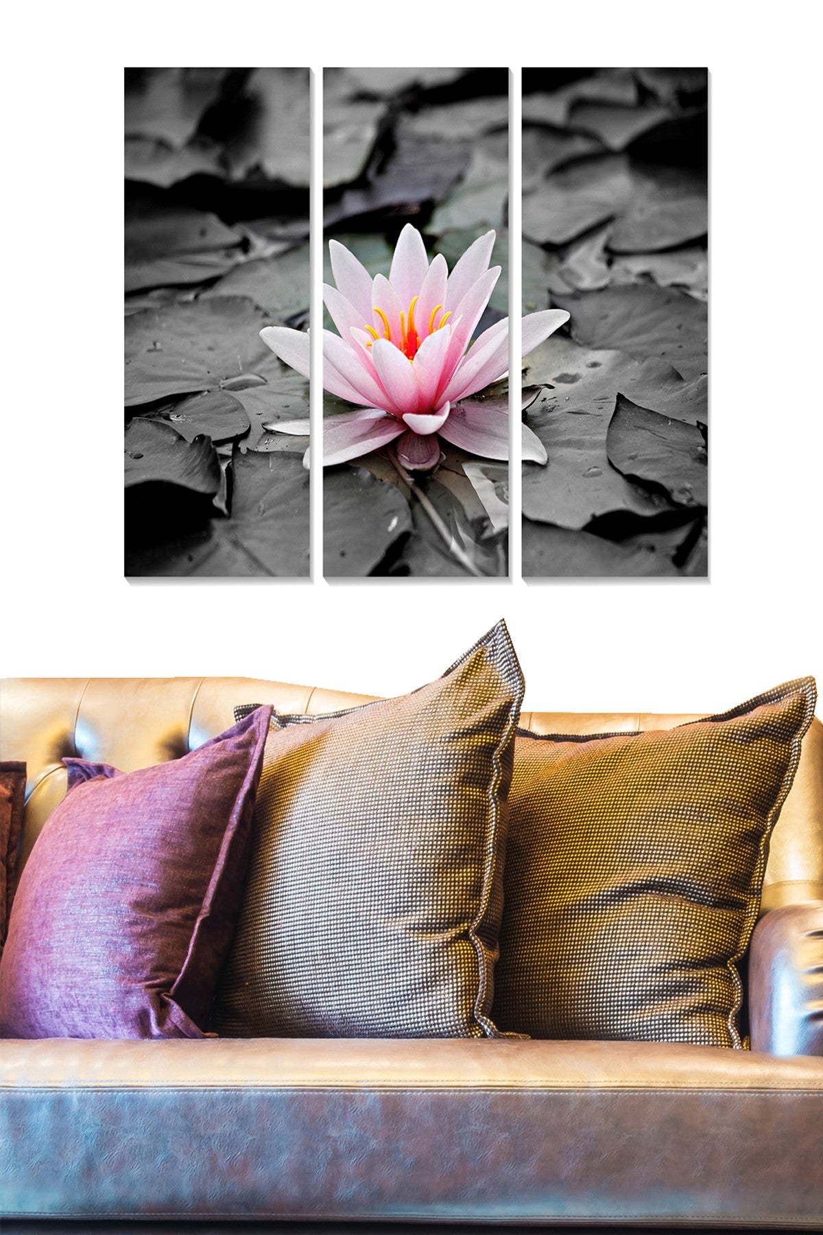 Tríptico Decorativo em MDF Multicolor — 3 Peças (20 x 50 cm cada), Tamanho Total 70 x 50 cm, Espessura 3 mm