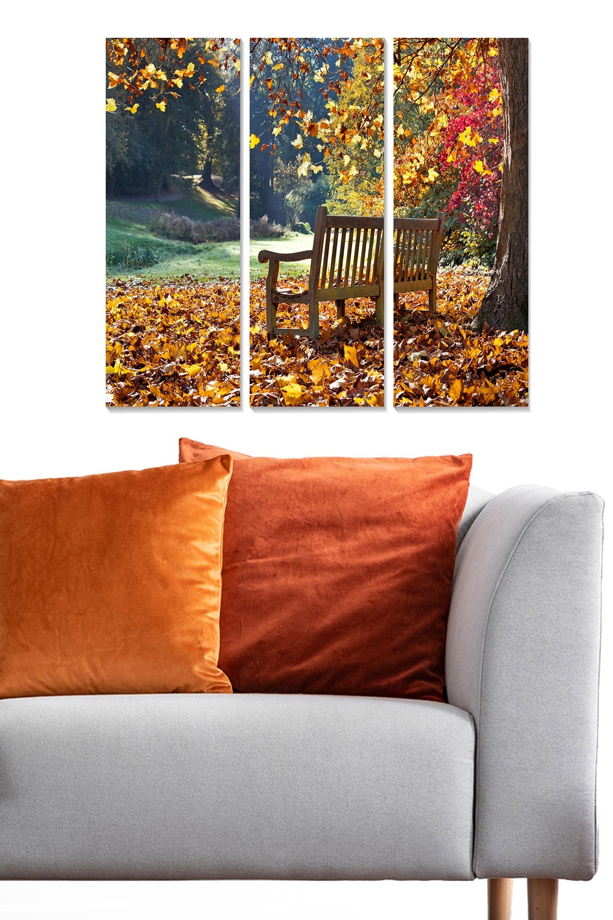 Tríptico Decorativo em MDF Multicolor — 3 Peças (20 x 50 cm cada) | Tamanho Total 70 x 50 cm