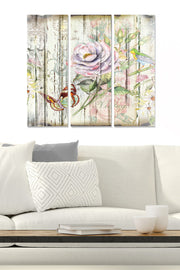 Conjunto de Quadros Decorativos em MDF 100% Multicolor (3 Peças) – 20x50 cm cada, Total 70x50 cm, 3 mm de espessura