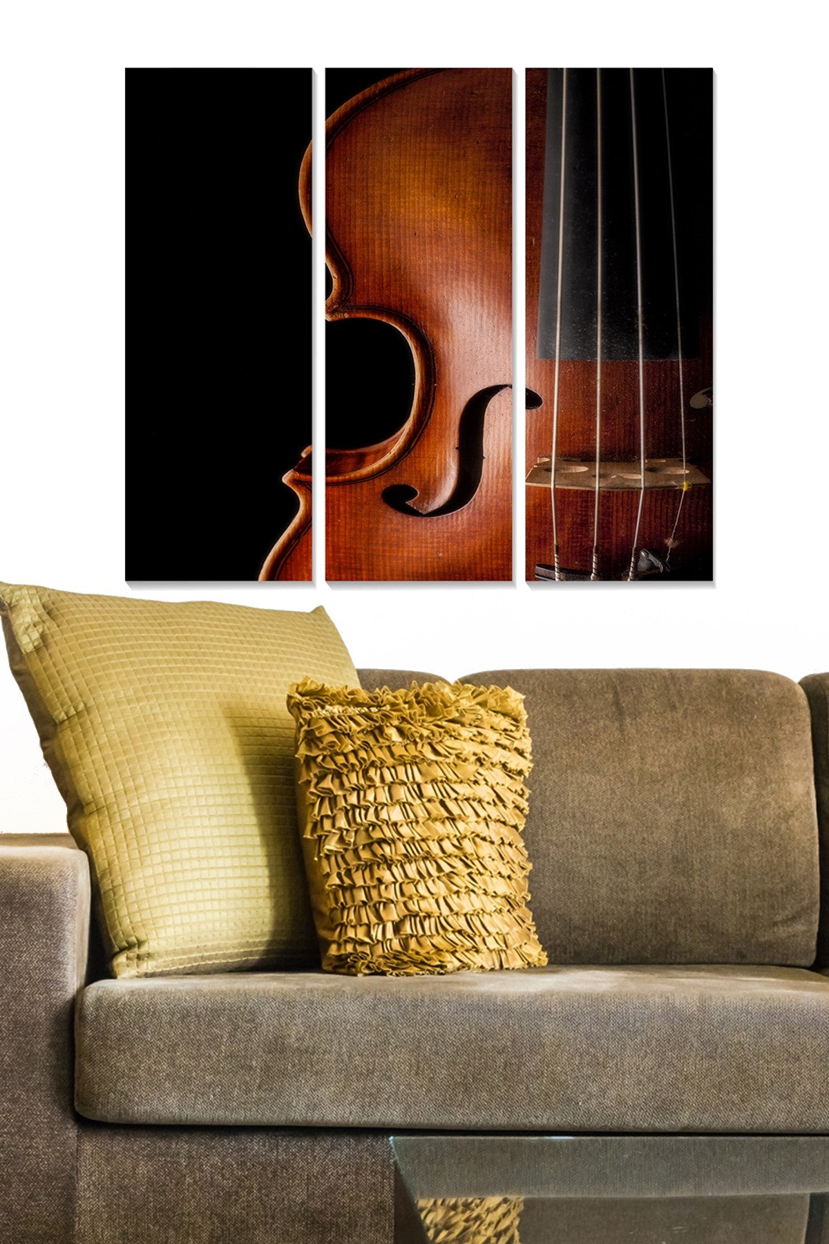 Quadro Decorativo MDF Multicolor – 3 Peças (3x 20x50 cm) – Tamanho Total 70x50 cm, Espessura 3 mm