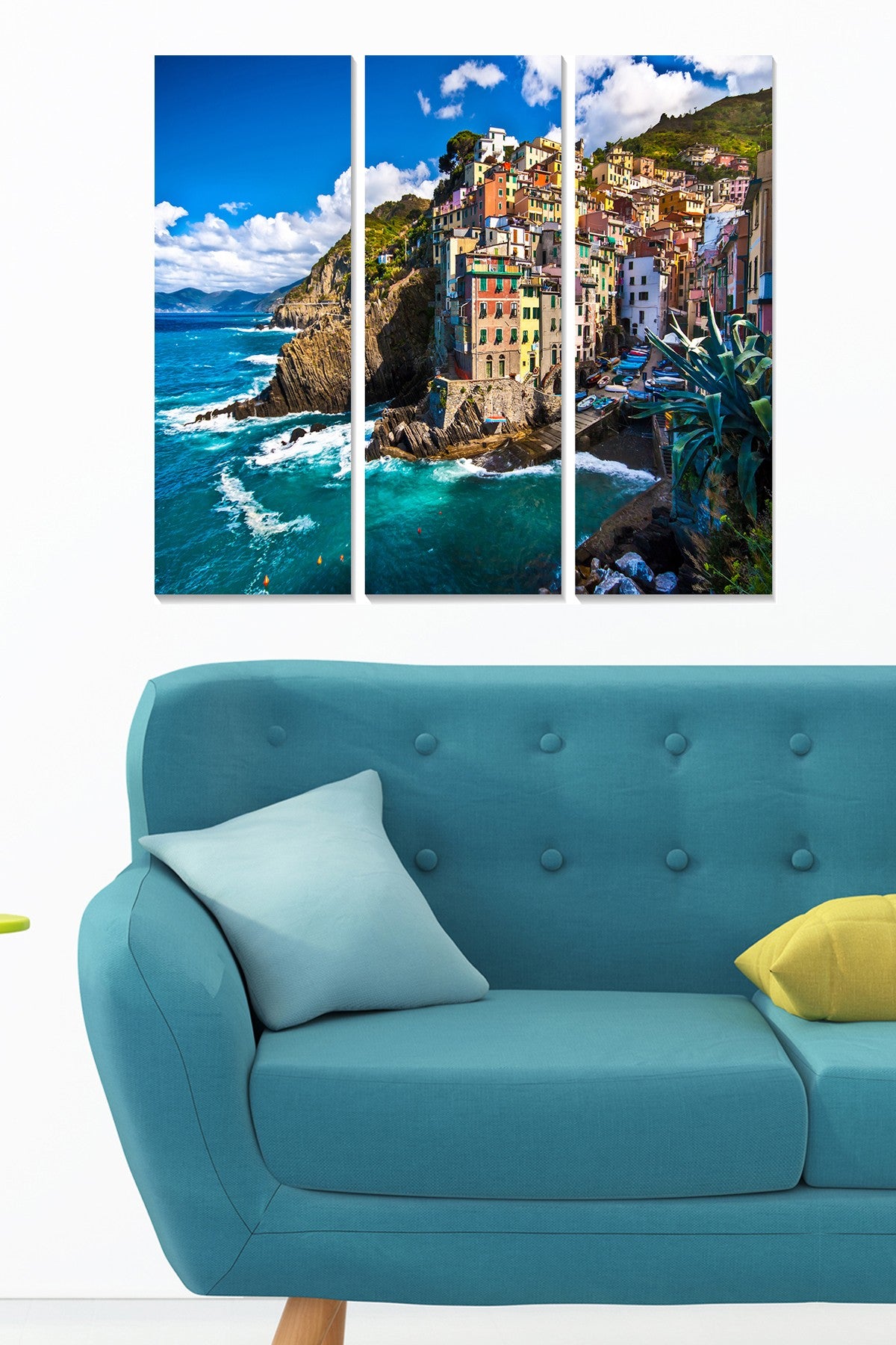 Quadro Decorativo em MDF (3 Peças) Multicolor – 20 x 50 cm cada, Total 70 x 50 cm – MDF 3 mm (Ref. MDF155340290)