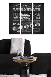 Quadro Decorativo em MDF Multicolor – Conjunto de 3 Peças (20 x 50 cm cada), Tamanho Total 70 x 50 cm