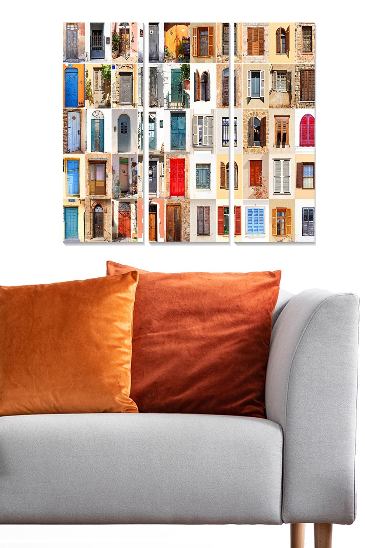 Conjunto de Quadros Decorativos em MDF Multicolor (3 Peças) 70 x 50 cm