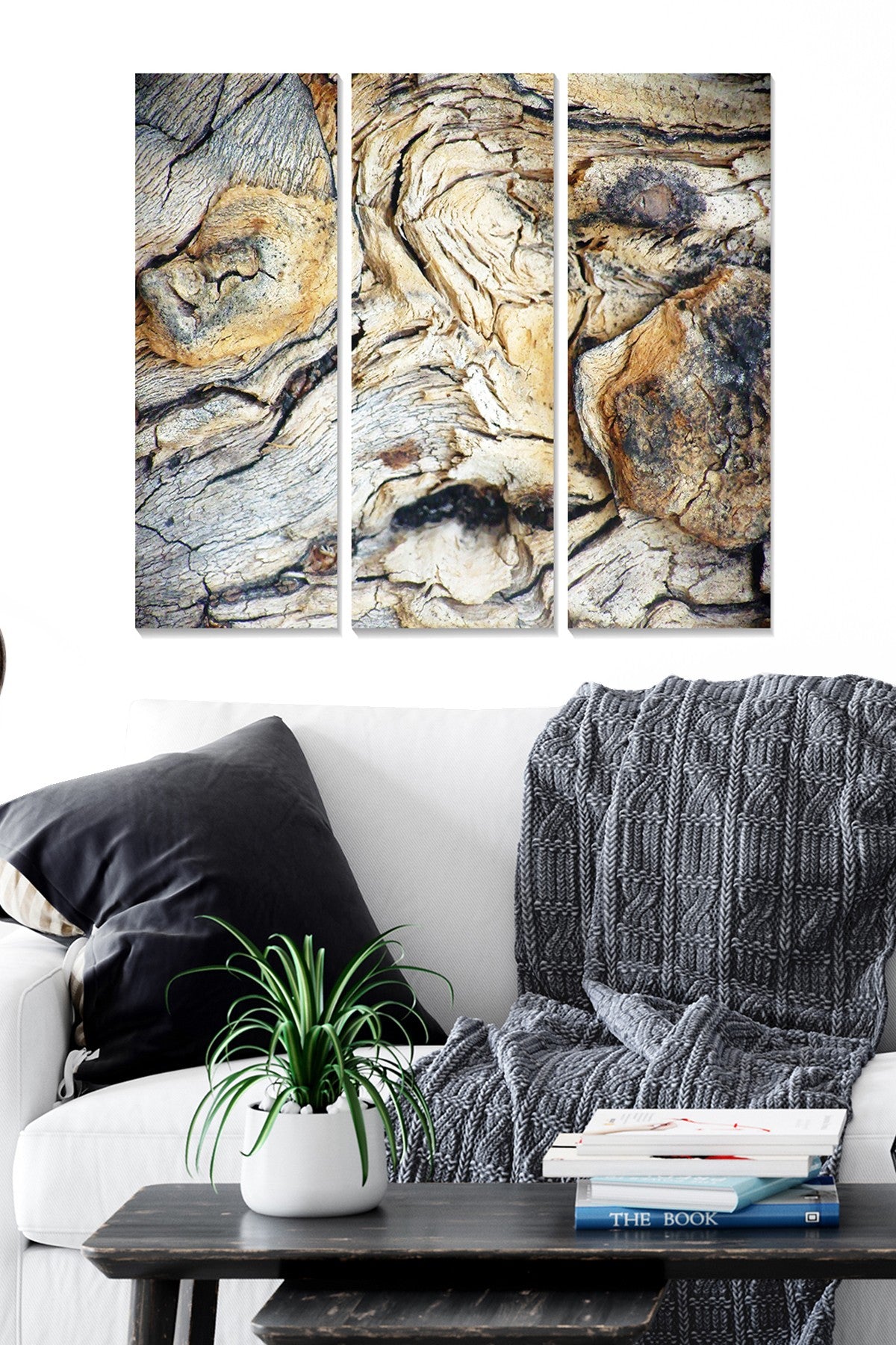 Quadro Decorativo em MDF Multicolor – Conjunto 3 Peças, 70x50 cm (3x 20x50), Espessura 3 mm