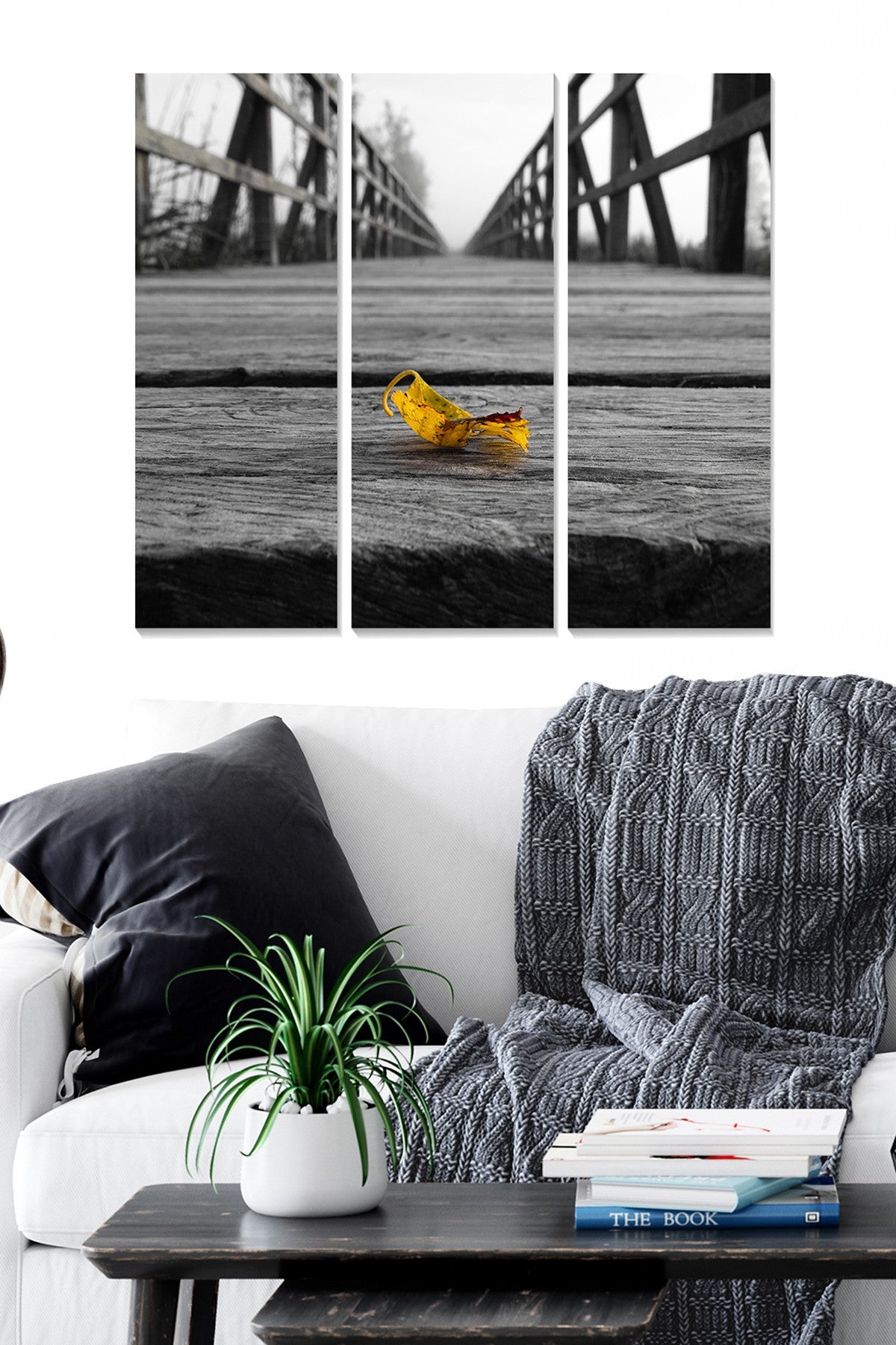 Conjunto de Quadros Decorativos 100% MDF (3 Peças) Multicolor – 20x50 cm cada, total 70x50 cm, 3 mm