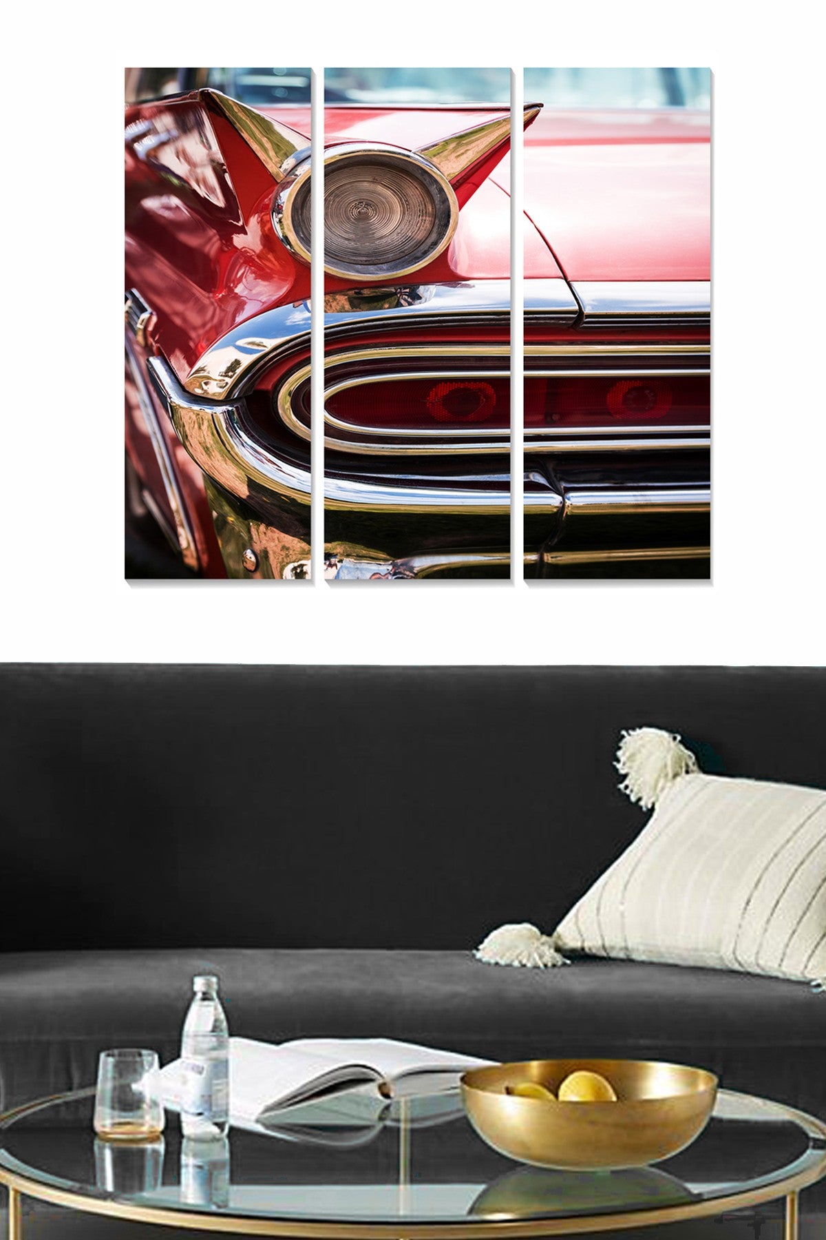 Quadro Decorativo em MDF Multicolor (3 Peças) – 3 mm, 20 x 50 cm cada | Tamanho total 70 x 50 cm