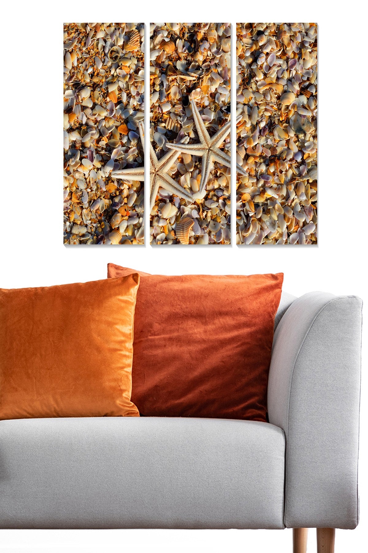 Quadro Decorativo em MDF Multicolor – Conjunto de 3 Peças (20x50 cm cada, 70x50 cm total), Espessura 3 mm