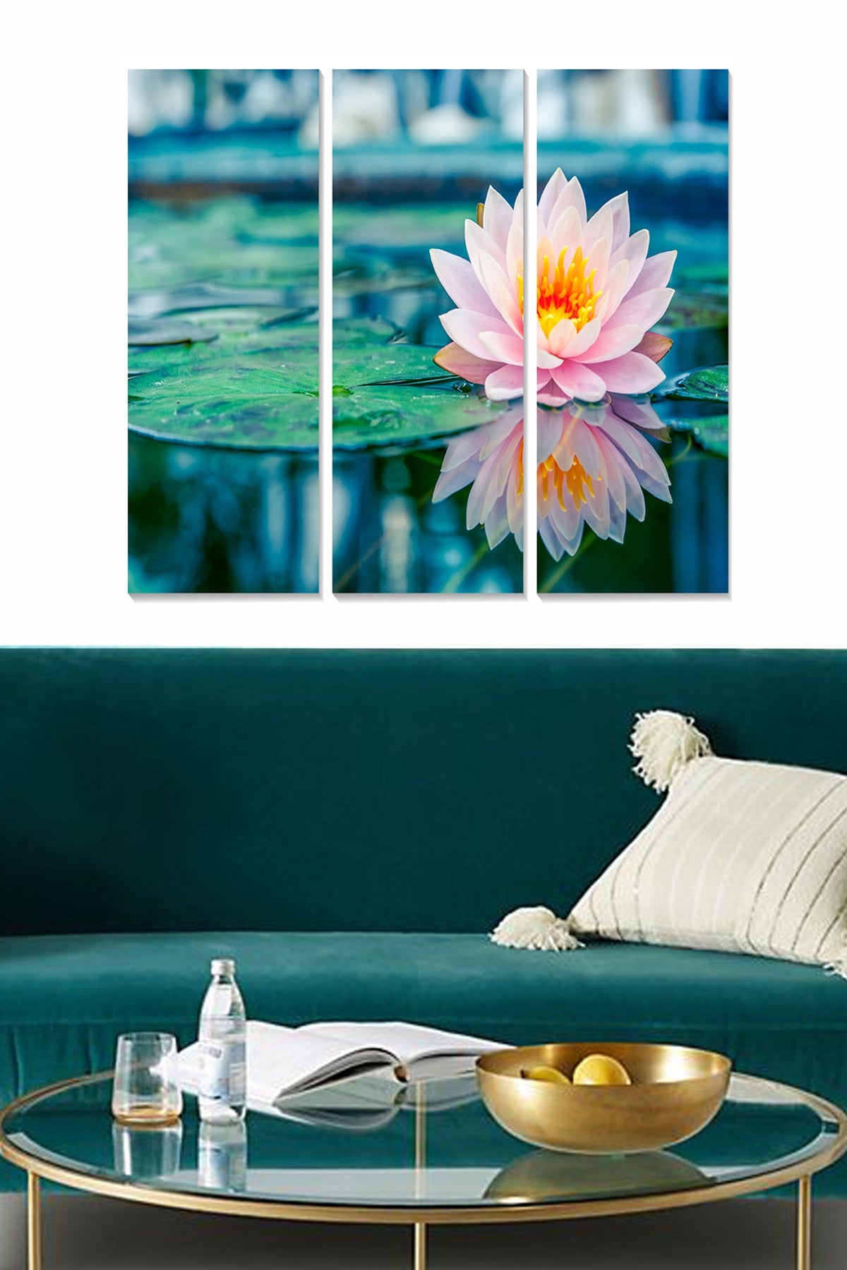 Tríptico Decorativo em MDF Multicolor (3 Peças) 70x50 cm – MDF158247179