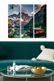 Conjunto de Quadros Decorativos em MDF Multicolor (3 Peças) – 70 x 50 cm – Espessura 3 mm