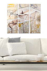 Tríptico Decorativo em MDF Multicolor (3 Peças) – 20 x 50 cm cada, Total 70 x 50 cm, MDF 3 mm – MDF1594369