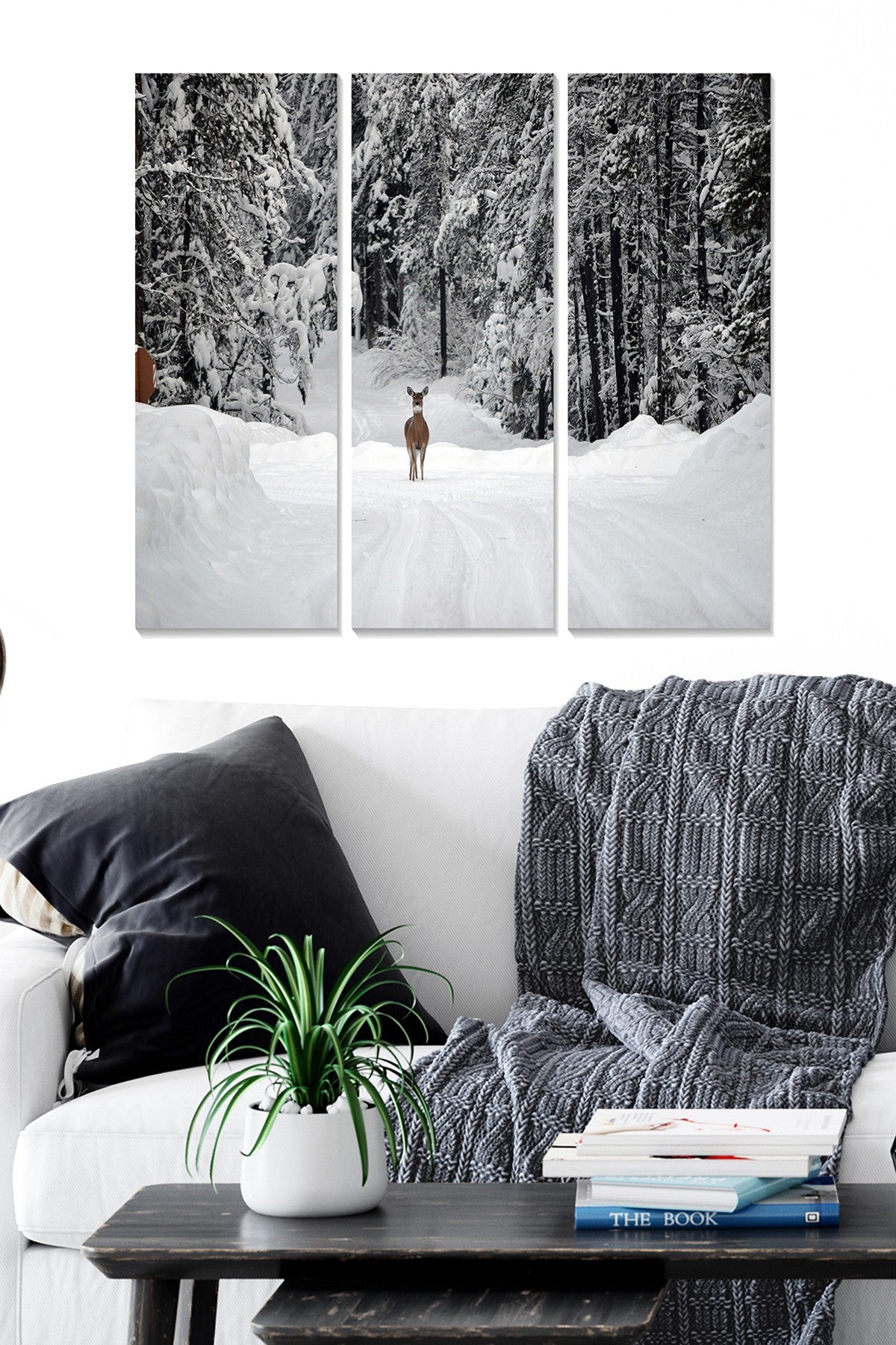 Quadro Decorativo 100% MDF Multicolor (3 Peças) – Total 70x50 cm, Espessura 3 mm