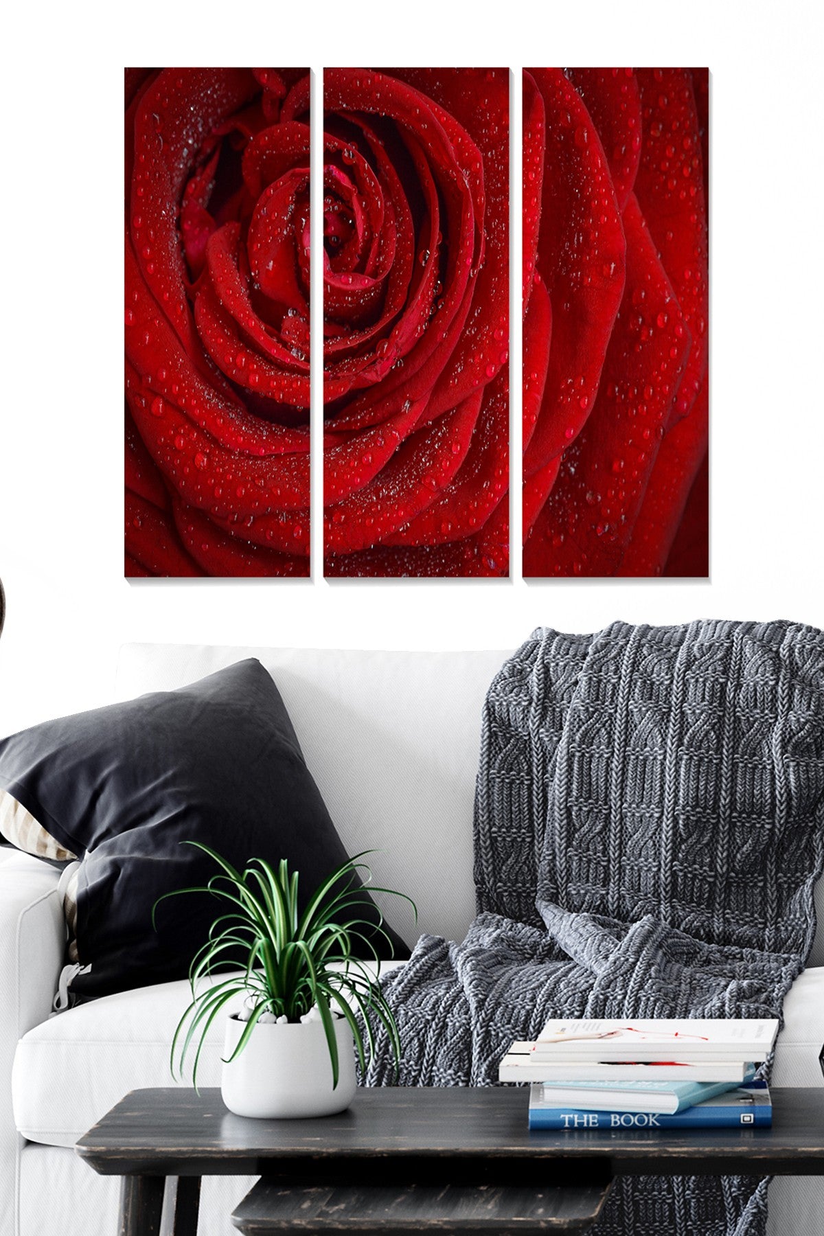 Quadro Decorativo em MDF Multicolor — Conjunto de 3 Peças (20 x 50 cm cada) | Tamanho Total 70 x 50 cm | 100% MDF, 3 mm