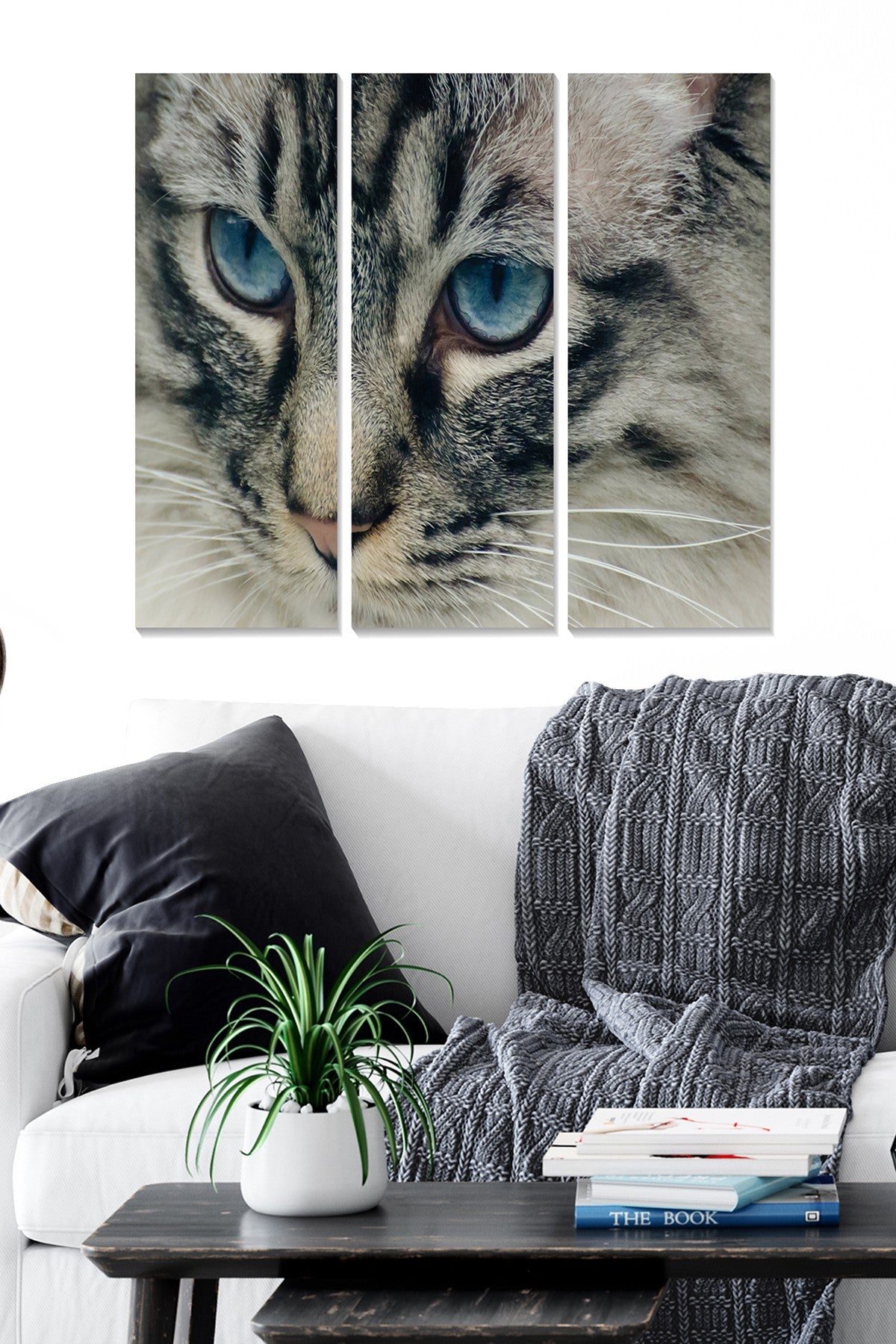 Quadro Decorativo em MDF Multicolorido — Conjunto de 3 Peças — 70 x 50 cm (3x 20 x 50 cm)