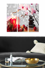 Quadro Decorativo em MDF Multicolor (3 Peças) 20x50 cm cada, Total 70x50 cm, 3 mm — Modelo MDF165199817