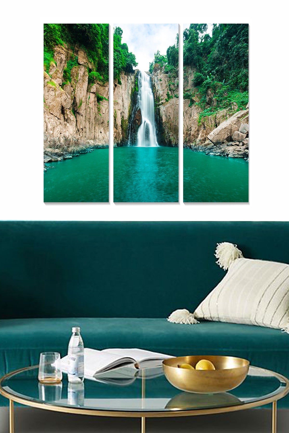 Quadro Decorativo em MDF Multicolor – Conjunto de 3 Peças, 70 x 50 cm (3 mm)