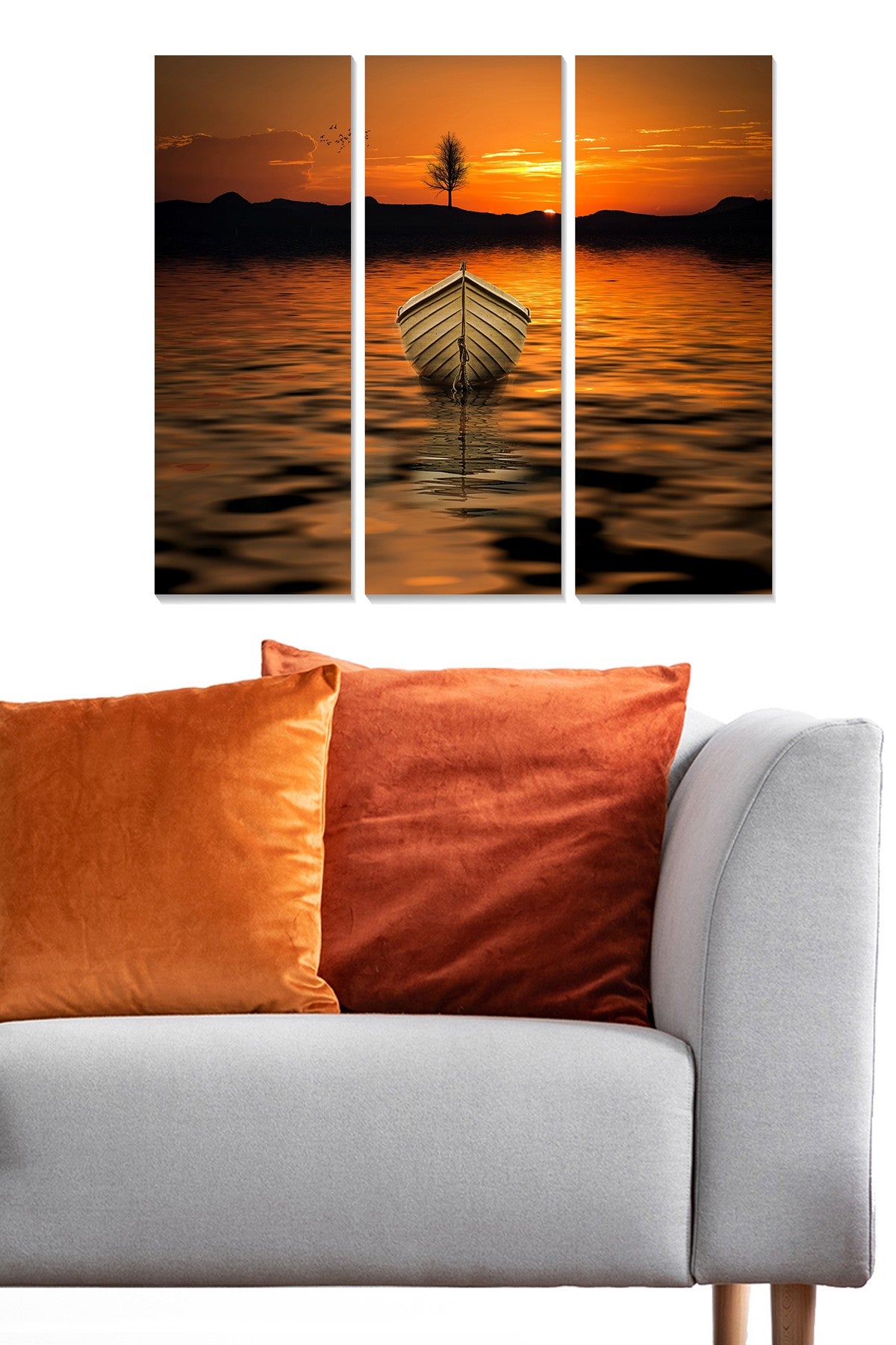 Quadro Decorativo em MDF Multicolor — Conjunto 3 Peças (70x50 cm) — 100% MDF 3 mm