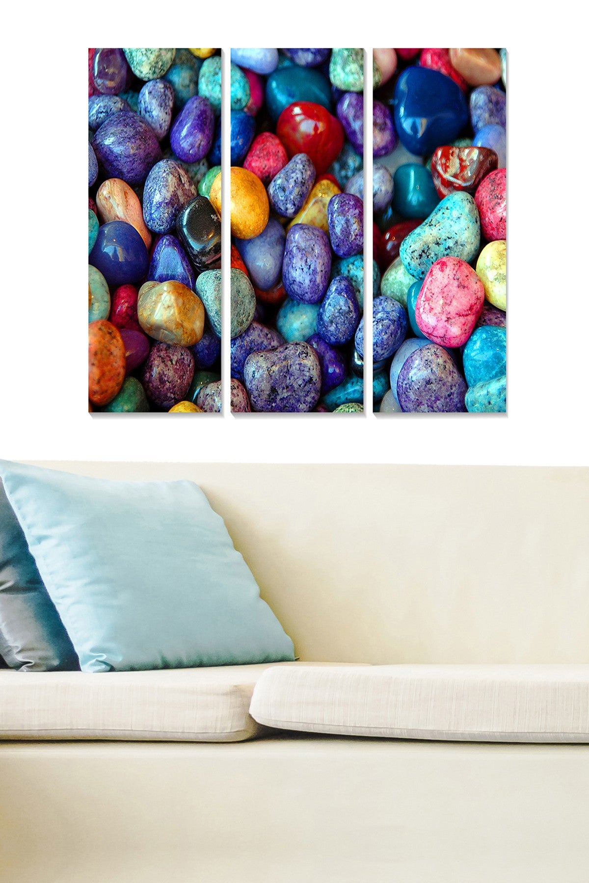 Quadro Decorativo em MDF Multicolor (3 Peças) – 70 x 50 cm, Espessura 3 mm