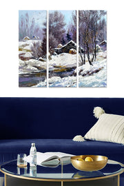 Tríptico Decorativo em MDF Multicolor – 70x50 cm (3 Peças, 3 mm)