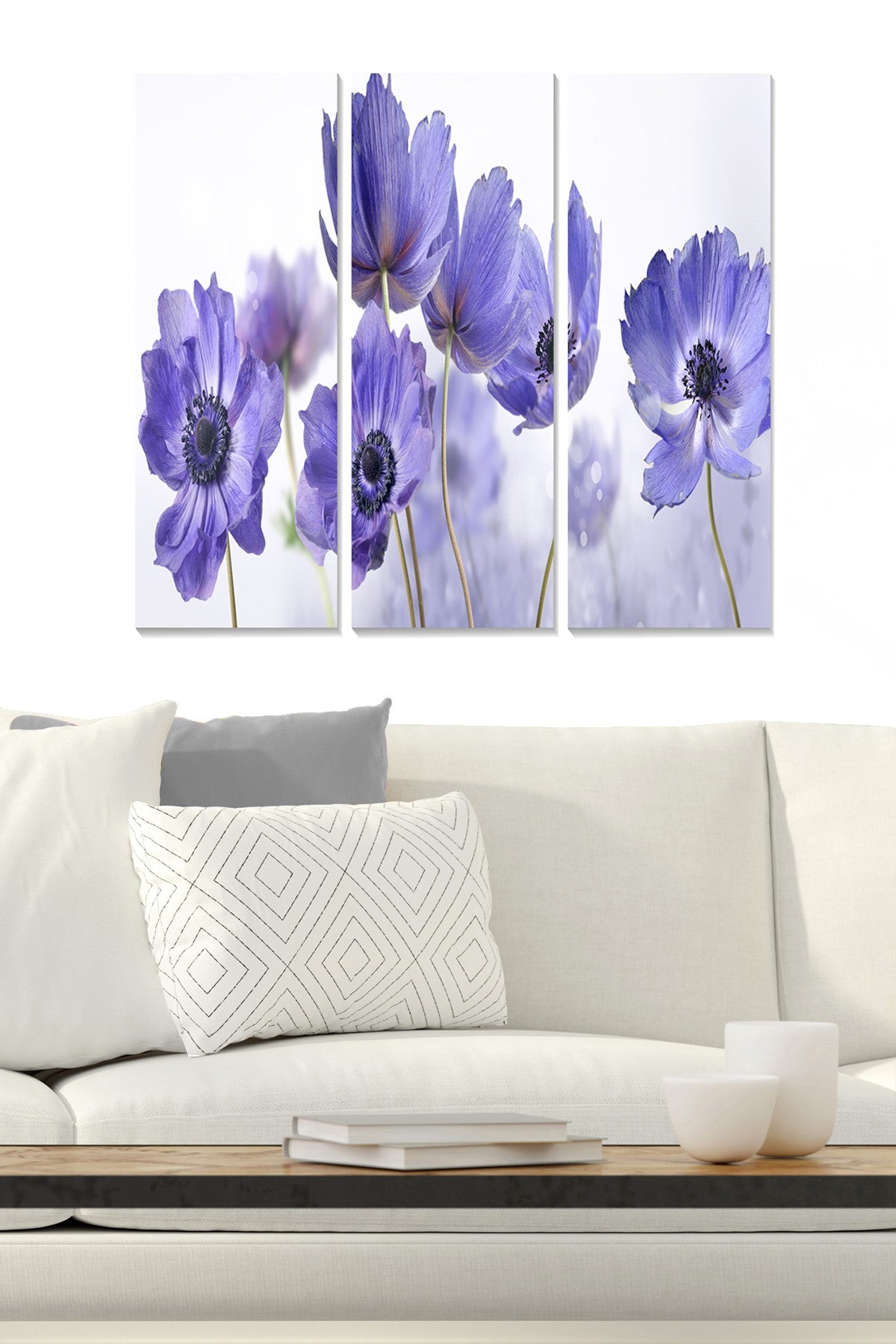 Quadro Decorativo em MDF Multicolorido — Conjunto de 3 Peças, 70x50 cm (MDF168033302)