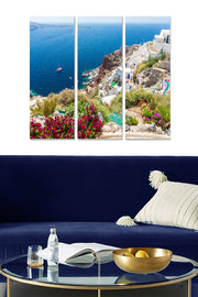 Conjunto de Quadros Decorativos em MDF (3 Peças) Multicolor – 70x50 cm, Espessura 3 mm